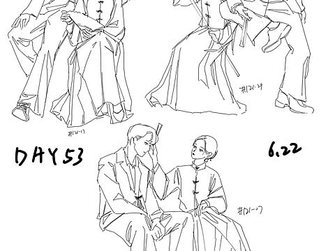 #速写60天挑战赛# day53@速写班长 赶死我了