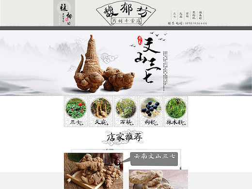 淘宝首页 天猫首页 阿里巴巴首页 药材食品首页 主页制作设计