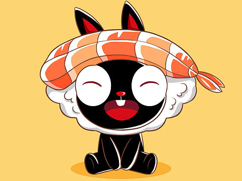 快乐美食（个人主页-ZNDQwNjQ0MDQ=） - 单幅漫画 - 站酷设计师墨公子MO原创素材 - 站酷ZCOOL