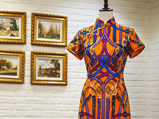 经典马鞍旗袍长裙（个人主页-ZMTkxMTc3NTY=） - 正装/礼服 - 站酷设计师衣匠家原创素材 - 站酷ZCOOL