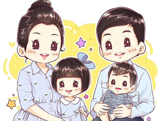 Q版卡通手绘头像