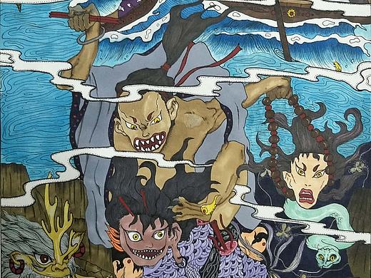 山海经（个人主页-ZMzM5MDcxNTY=） - 艺术插画 - 站酷设计师九怪先生原创素材 - 站酷ZCOOL