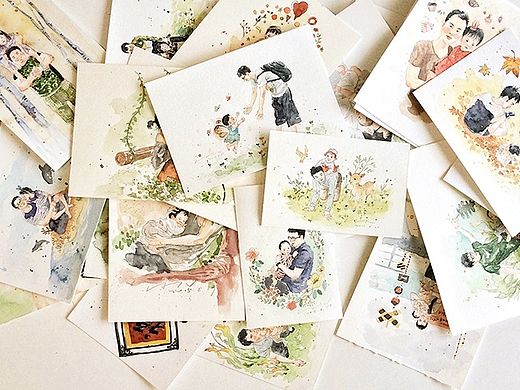 小情人（个人主页-ZMTMyMjUxNjQ=） - 儿童插画 - 站酷设计师藏在眼镜的后面原创素材 - 站酷ZCOOL