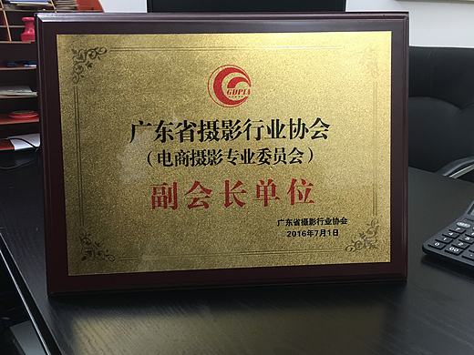 热烈祝贺尚缤广告公司荣获广东省电商摄影专业委员会副会长单位。
