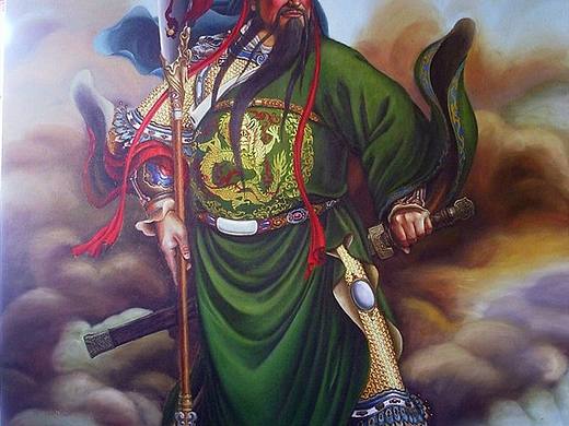 油画《关公》系列