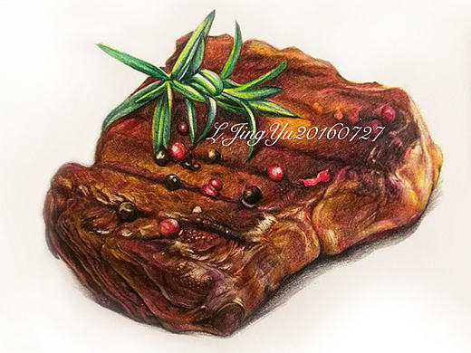 原创作品【牛扒】彩铅