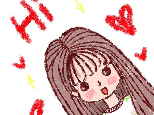 蜡笔风小头像
