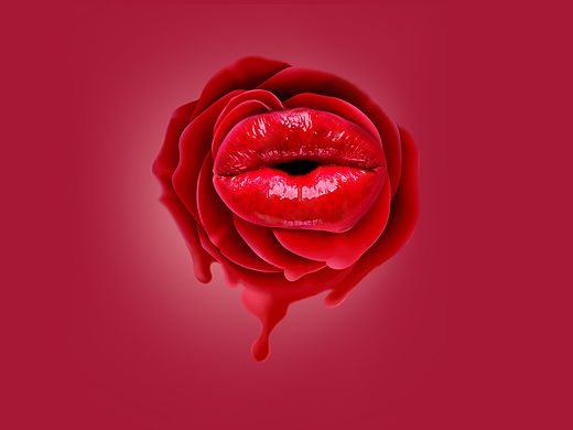 口红-创意海报