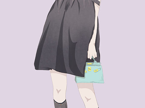 灰调调小姐姐（个人主页-ZNTA0Njc1OTY=） - 新锐潮流插画 - 站酷设计师赵毛Mao原创素材 - 站酷ZCOOL