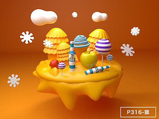 食物的世界（个人主页-ZMTk0OTMwNDg=） - 场景 - 站酷设计师小南岛的猫原创素材 - 站酷ZCOOL