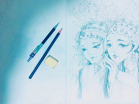 临摹画（个人主页-ZMzQ5OTMzODg=） - 创作习作 - 站酷设计师PAULINE设计工作原创素材 - 站酷ZCOOL