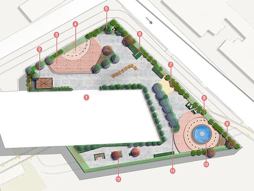 天伦控股大厦屋顶花园设计