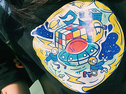 超级云空间-出游文化衫
