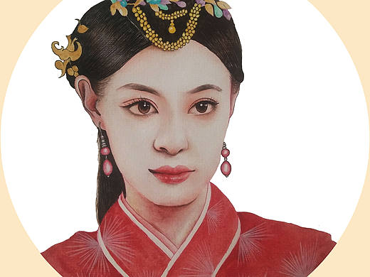 古風(fēng)美女（個人主頁-ZMzU5NzY3NTI=） - 創(chuàng)作習(xí)作 - 站酷設(shè)計(jì)師畫畫的董董原創(chuàng)素材 - 站酷ZCOOL