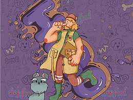 大手大腳 卡通人物