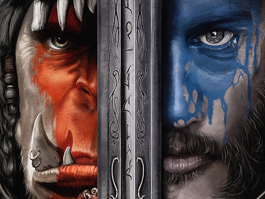 手绘魔兽海报练习