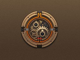 朋克風(fēng)格質(zhì)感練習(xí)-臨摹齒輪