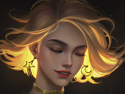 给小宝贝画的猪年贺图