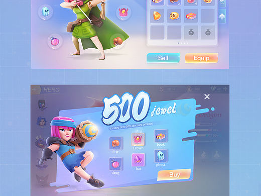 Q版游戏UI