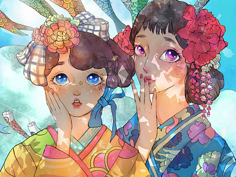 冬日里的温暖（个人主页-ZMTk5NDcxODQ=） - 商业插画 - 站酷设计师小花栗子原创素材 - 站酷ZCOOL