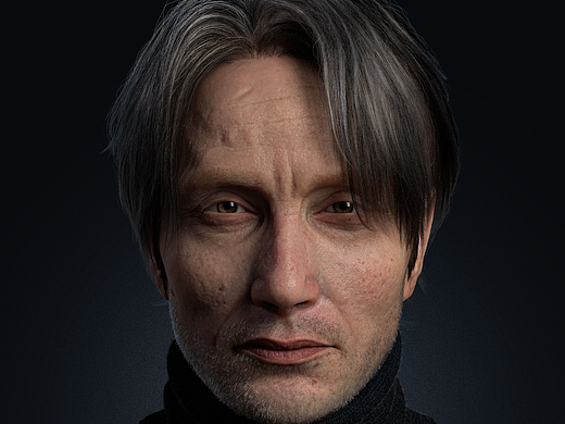 麦斯·米科尔森-肖像练习