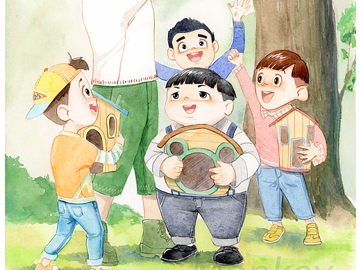 《笑猫和马小跳》系列童书插画