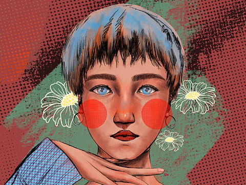 iPad人物插画原创作品练习