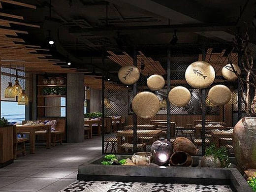 成都面馆设计装修