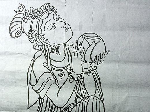 國(guó)畫線描手繪（個(gè)人主頁(yè)-ZMjAwMjA2MTY=） - 繪畫 - 站酷設(shè)計(jì)師ever608原創(chuàng)素材 - 站酷ZCOOL