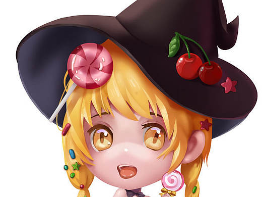 糖果小女巫（个人主页-ZMjAzNDIyNTY=） - 游戏原画 - 站酷设计师大白猫美美原创素材 - 站酷ZCOOL