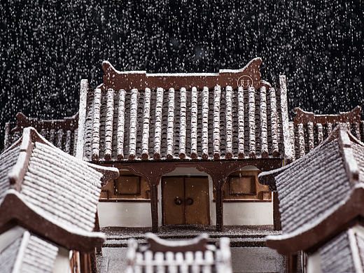 见过巧克力做的四合院蛋糕吗？