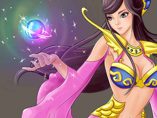 女法师（个人主页-ZMTc0NTMyMjA=） - 游戏原画 - 站酷设计师彤飞儿原创素材 - 站酷ZCOOL