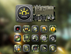 迷彩风格 手机桌面主题 \ Camo GO Launcher Theme