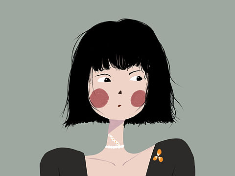 简约风头像插画