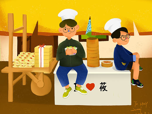 和梅梅梅在一起的大半天（个人主页-ZMTgwNDI3MzI=） - 新锐潮流插画 - 站酷设计师三狗玩偶原创素材 - 站酷ZCOOL