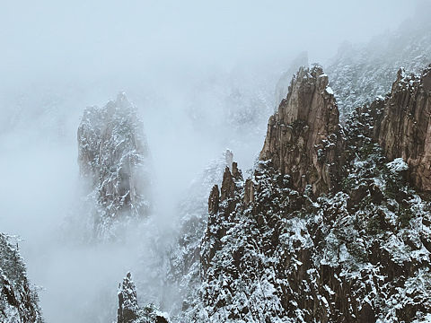 冬日黄山