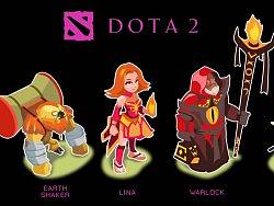 五个DOTA2的矢量
