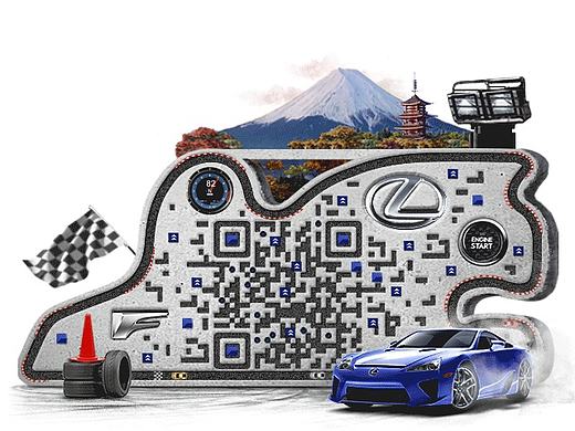 雷克萨斯LFA富士赛道活动二维码