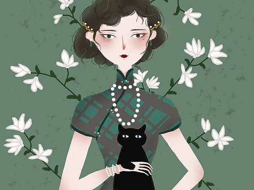 旗袍姑娘（個人主頁-ZMzg3MTUzODg=） - 創(chuàng)作習(xí)作 - 站酷設(shè)計(jì)師珠魚ZHUYU原創(chuàng)素材 - 站酷ZCOOL