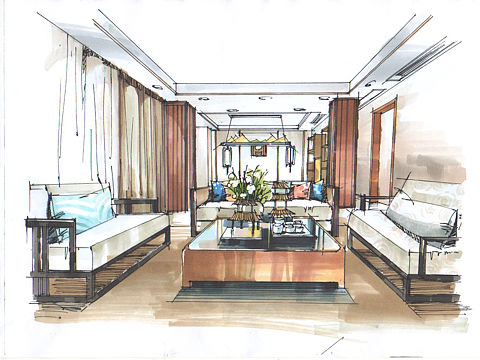 马克笔效果图手绘