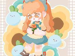 Q版角色｜小場(chǎng)景｜春