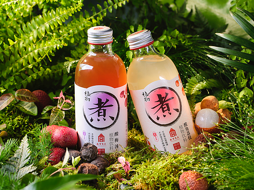故宫食品-植物煮宜酸梅汤&酸角荔枝植物饮料包装设计