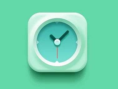 轻质感时钟icon