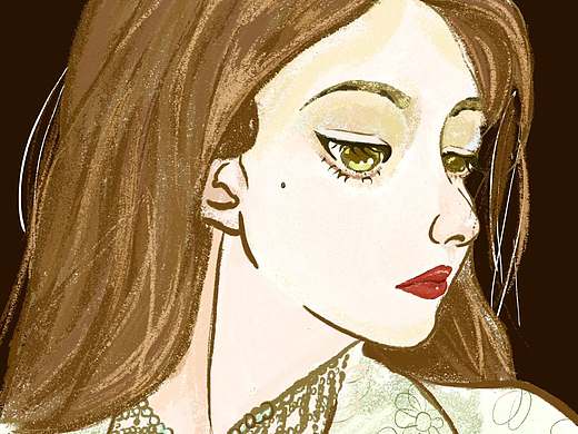 人物插画女