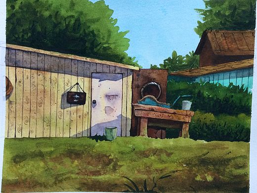 草地小屋