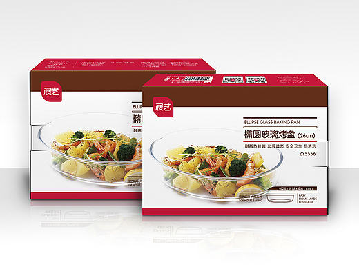 椭圆玻璃烤碗包装 纸盒包装