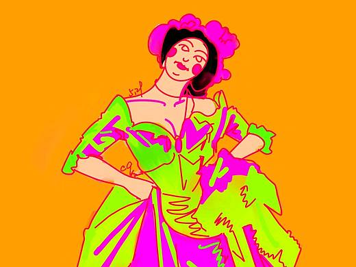 荧光洛可可（个人主页-ZNDUwOTM2NTI=） - 新锐潮流插画 - 站酷设计师澄清qc原创素材 - 站酷ZCOOL