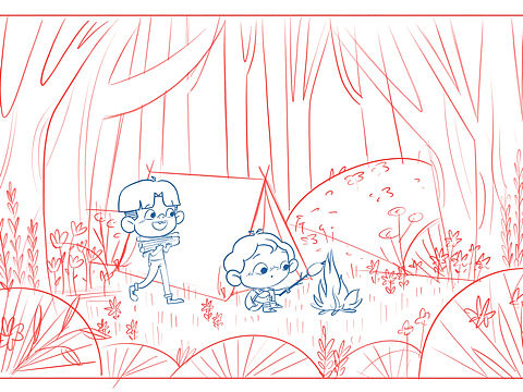 儿童插画场景练习