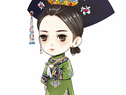 Q版甄嬛（個(gè)人主頁-ZMzc2MzM5ODg=） - 藝術(shù)插畫 - 站酷設(shè)計(jì)師一棵小蔥原創(chuàng)素材 - 站酷ZCOOL