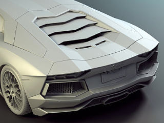 3DMAX建模Lamborghini Aventador LP700-4